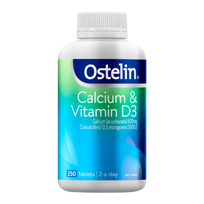 Ostelin奥斯特林成人维生素D钙片中老年人孕妇补钙澳洲250粒女性