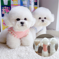 Wood Ear Pet Vest Puppy Cat Clothing Clothes Pure Cotton Small Dog Bear Teddy Bomei Spring Summer