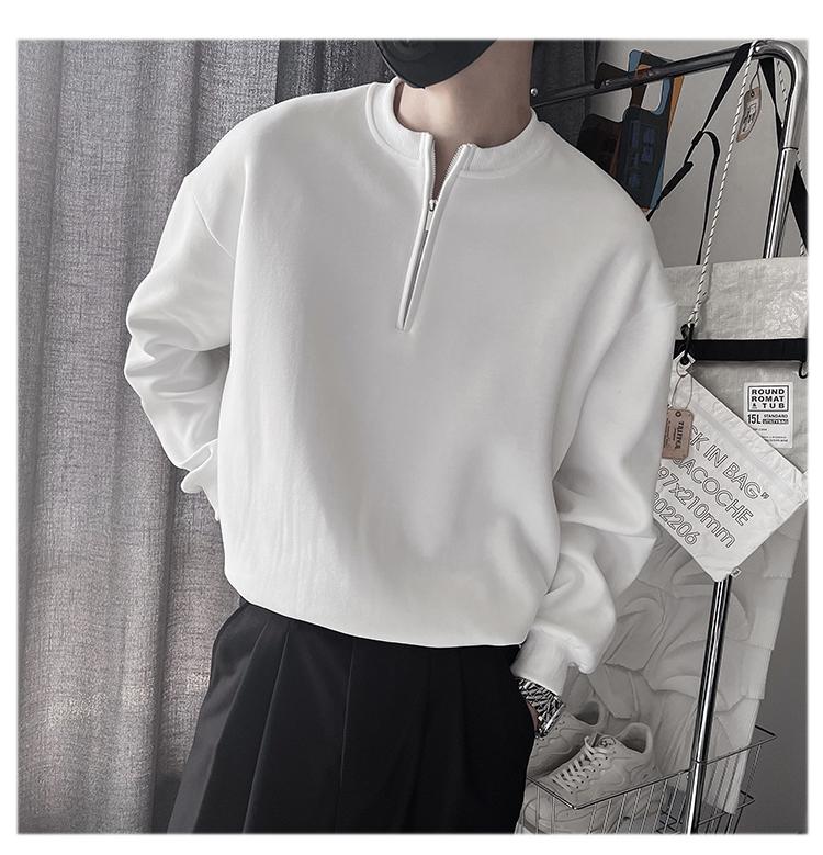 Design geïnspireerde hoodie lente en herfst, Instagram trendy merk half rits knappe jas voor mannen in 2022 nieuw_voghion.com