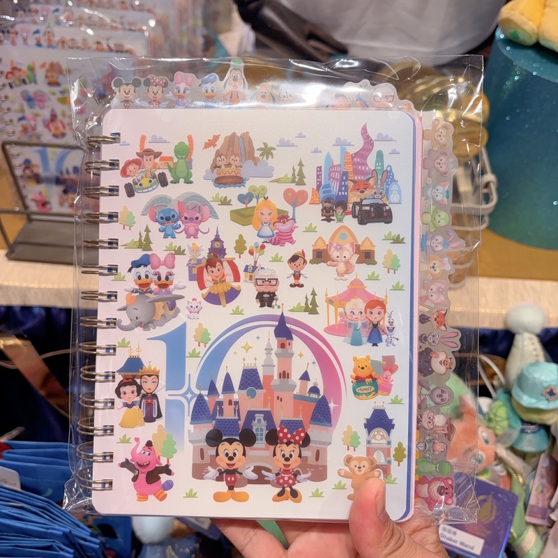 Shanghai Disney Domestic Edition 10Th Birthday Celebration Cute Series Mickey and Minnie Mouse Coil Notebook