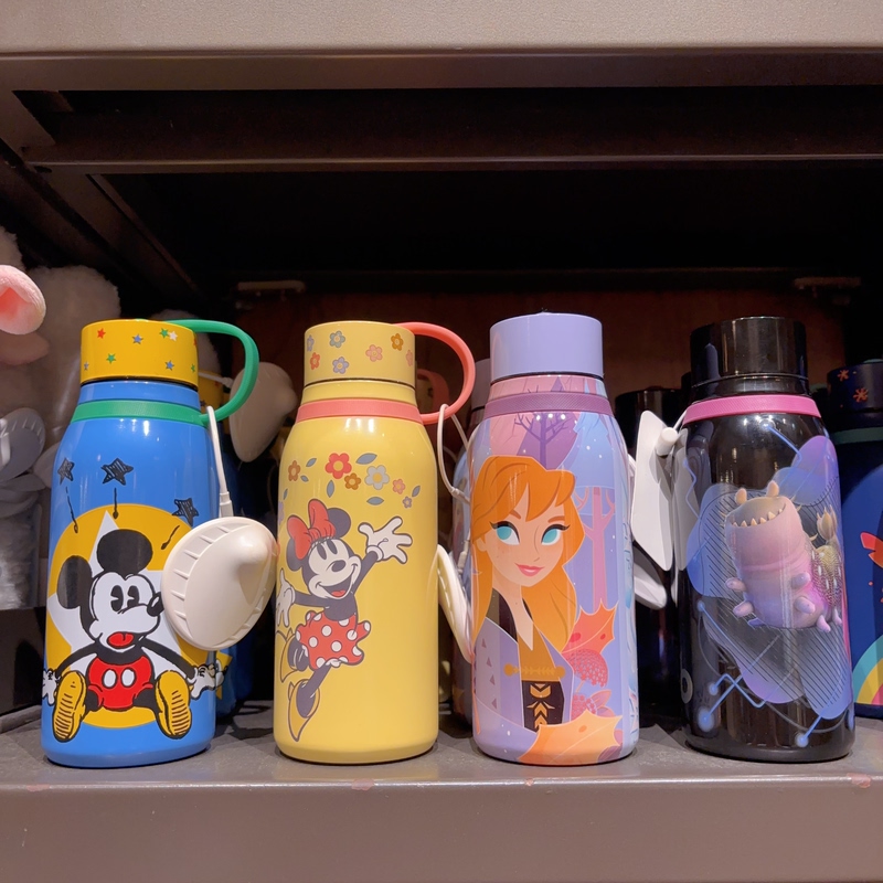 Shanghai Disney Domestic Distributor Mickey Minnie Elsa Princess Stitch Stainless Steel Insulated Cup Water Bottle Water Cup