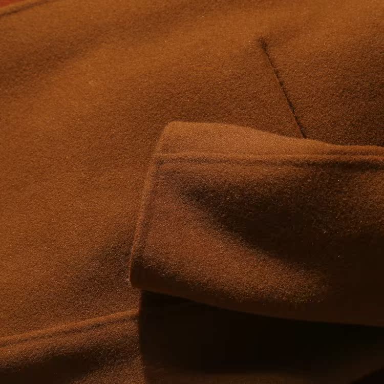 Aso Home ASS7633 ● Bộ đếm thương hiệu 18 Mùa thu một lớp áo len dài hai mặt áo khoác nhung tăm nữ