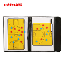 etto English leather clip basketball tactical board 22 magnetic particle portable basketball combat board coach Command Board