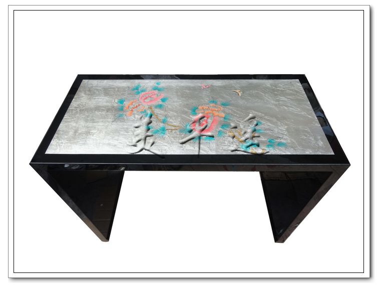 BM hoa mẫu đơn chim một số đồ nội thất sơn mài Pingyao dải tùy chỉnh bàn sơn bàn sách trường hợp câu lạc bộ đồ nội thất - Bàn / Bàn bàn sofa gỗ