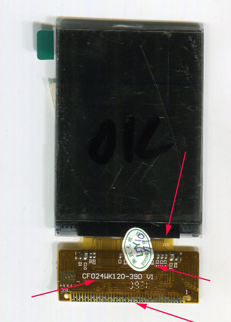 CF024WK120-39D(XF026C6CD) KT24154-T0 VG-240-L01(VG-5186 screen