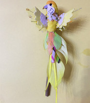 Animal model simulation parrot colored bird feather decorative bird photography teaching props toy