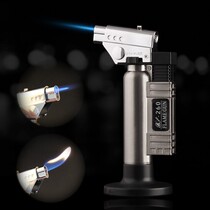 Portable Straight Punch Cigar Windproof Lighter Inflatable Welding Gun Bake Barbecue Ebar Creative Jet Fire Gun Send Gas