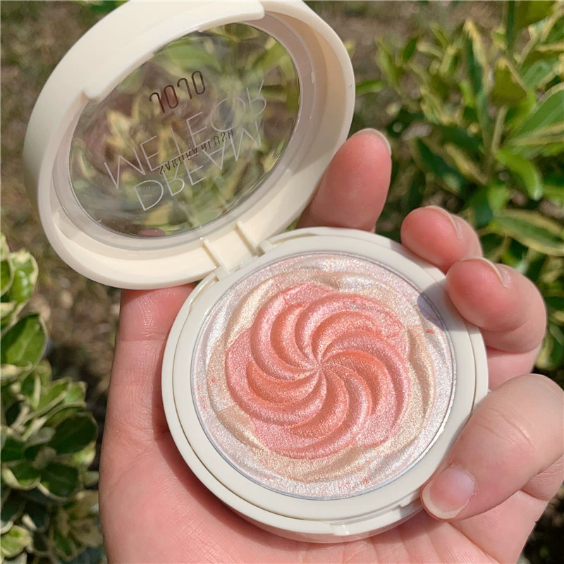 Phấn má hồng JOJO Petal Blush và Highlight All-in-One Tấm sửa chữa và làm sáng lớp trang điểm nude chính hãng Natural Sun Red Rouge Blush Student - Blush / Cochineal