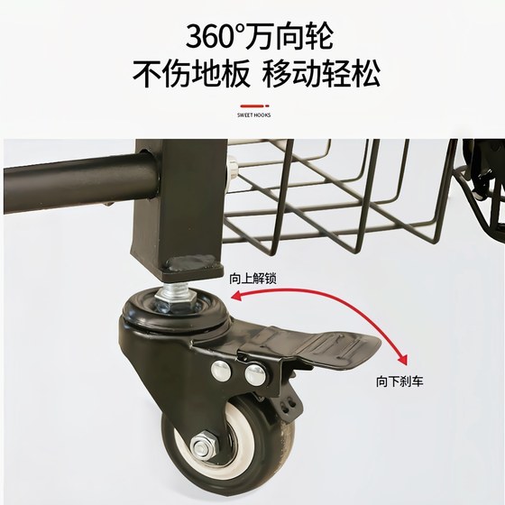 Multifunctional Mobile Fitness Equipment Storage Rack Dumbbell Rack Kettlebell Cart Sports Equipment Storage Rack Basketball Yoga