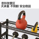Multifunctional Mobile Fitness Equipment Storage Rack Dumbbell Rack Kettlebell Cart Sports Equipment Storage Rack Basketball Yoga
