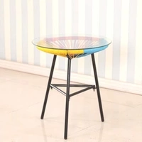 Стальной стеклянный журнальный столик (цвет можно запомнить)