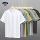 2 шт.) Японская футболка из чистого хлопка весом 230 г с короткими рукавами для мужчин и женщин, круглый вырез, свободная однотонная футболка, белая нижняя рубашка, лето mini 2
