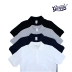 Glaygu Nhật Bản nặng nề đan áo thun cotton mùa hè màu rắn hoang dã giản dị cotton ngắn tay áo polo aso polo Polo