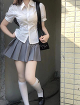 Honeypeaches dont sleep with hot brother-in-law Slim Waistcoat Shirt JK Uniform Pure Desire Lining College Wind Plexu Skirt Suit