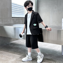 Childrens summer suit boy birthday dress flower girl host piano performance suit speech catwalk small suit