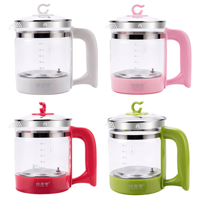 Health Preserving Pot Accessories Single Pot Glass Electric Kettle High Foot Lid Cooking Tea Intonator Universal Pot 1 8L