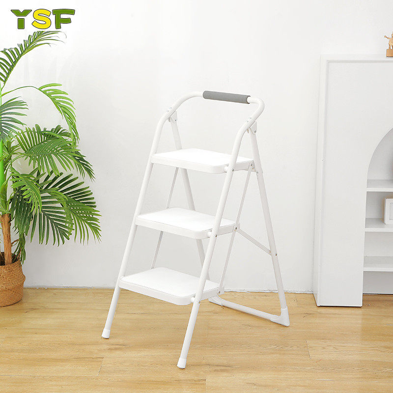 YSF Ladder Home Folding Herringbone Ladder Thickened Indoor Multifunction Stairs 3 Step Climbing Ladder Small Escalator Home Ladder