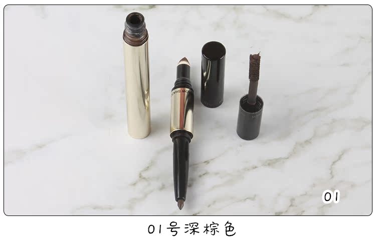 Mật ong chị em Thái Lan Mistine3D Stereo Pencil Pencil Powder Powder Ba trong một Không thấm nước và mồ hôi bột kẻ chân mày