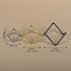 Raw stone display rack ornament bracket metal iron crystal ball base geometric decorative strange stone jade ore base