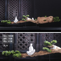 Natural weathered wood soft decoration large ornaments hotel lobby sales office lobby wabi-sabi wind dead wood decorative art