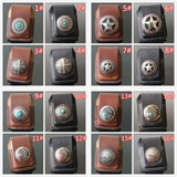 Зажигалка, кожаный универсальный черный чехол ручной работы на керосине, из натуральной кожи