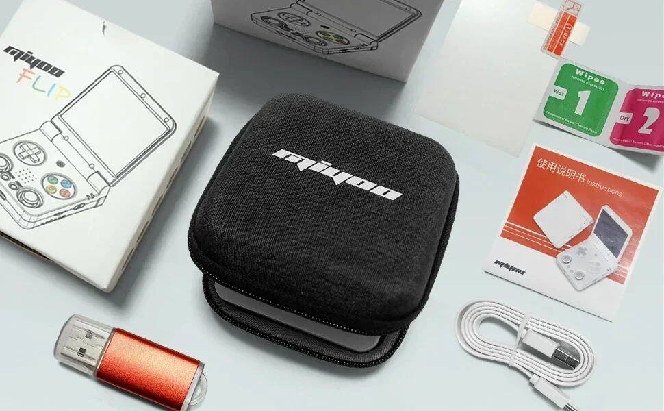 Устройство для онлайн-игр miyoo flip v2 handheld game console 3.5'' ips screen linux o