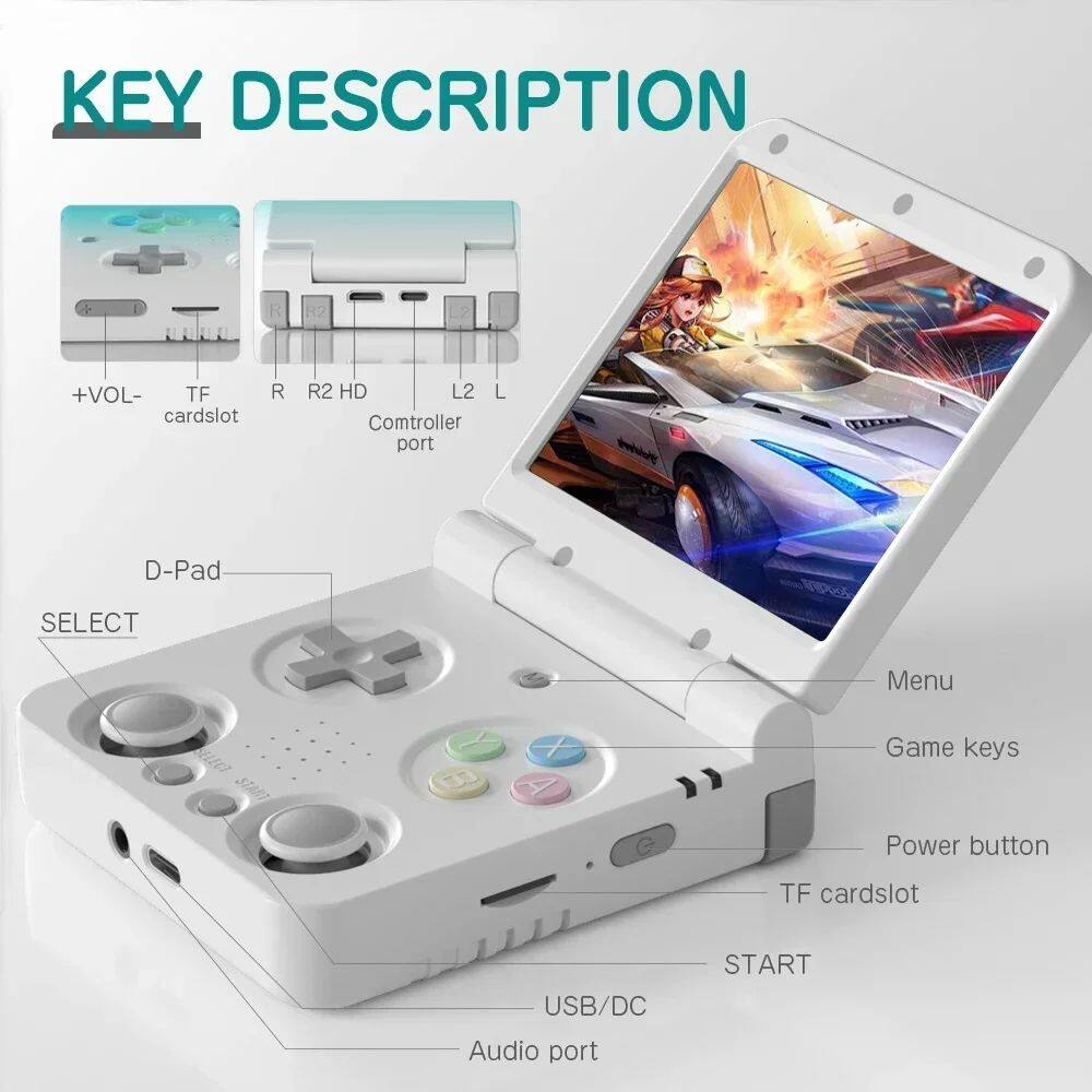 Устройство для онлайн-игр miyoo flip v2 handheld game console 3.5'' ips screen linux o
