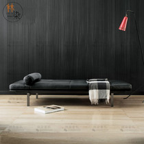 Nordic leather art sofa stool simple modern bedroom bed end stool designer model room leather changing shoe stool bench