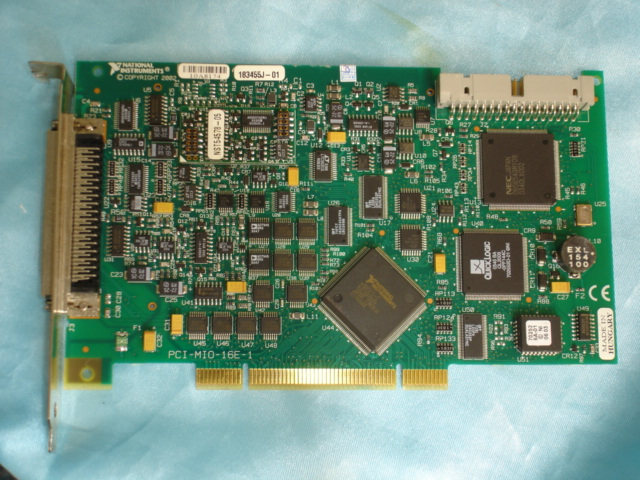Originally loaded with the US NI PCI-MIO-16E-1 collection card