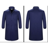 Голубое пальто длинное -трудовое обслуживание