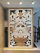 Custom new Chinese living room entrance doorway Shell relief cornucopia screen partition Simple and modern