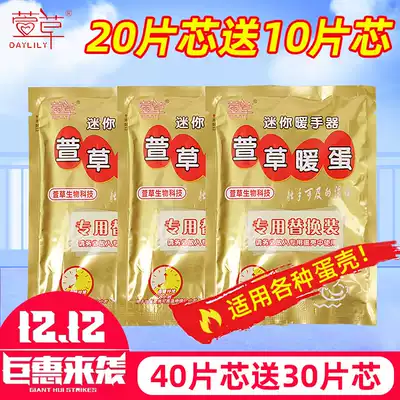 Daylily warm egg hand warmer Self-heating hand warmer egg replacement core Student warm baby hand grip children's winter hand warmer