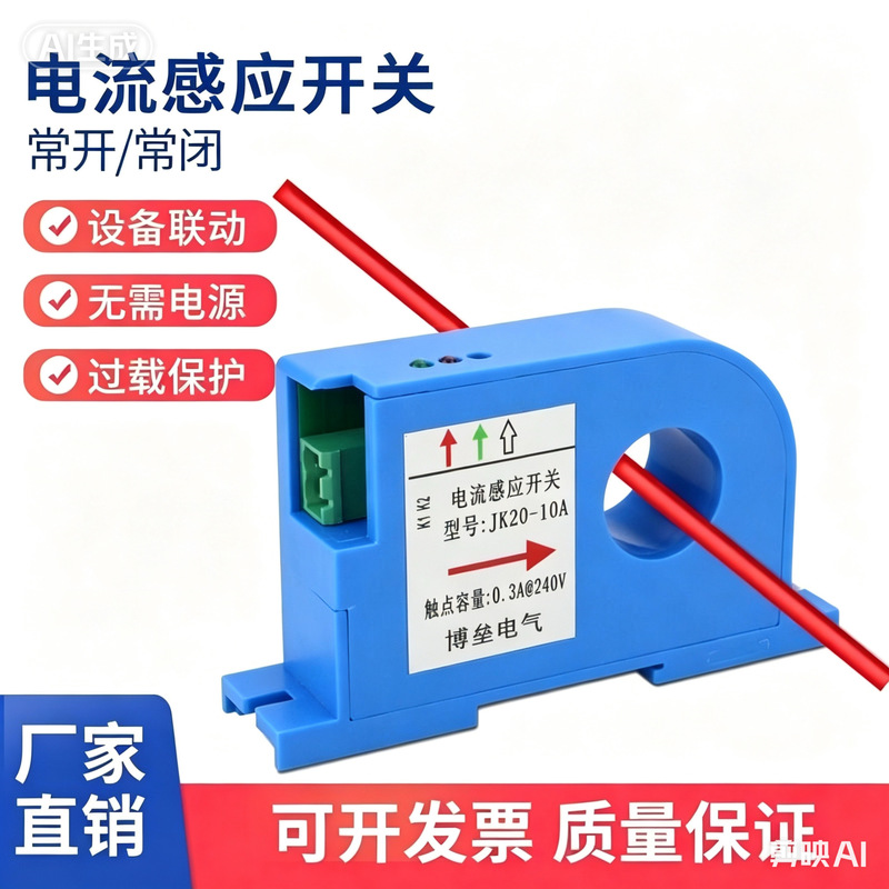 Ac Current Sensor Switch, Adjustable Overload Alarm, Control Linkage, Protection Switch, Rail Screw Installation Ac Current Sensor Switch, Adjustable Overload Alarm, Control Linkage, Protection Switch, Rail Screw Installation