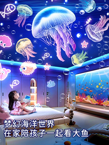 Звездная проекция, проектор, ночник, игрушка для спальни, музыкальная детская музыкальная шкатулка, подарок на день рождения, 6 лет