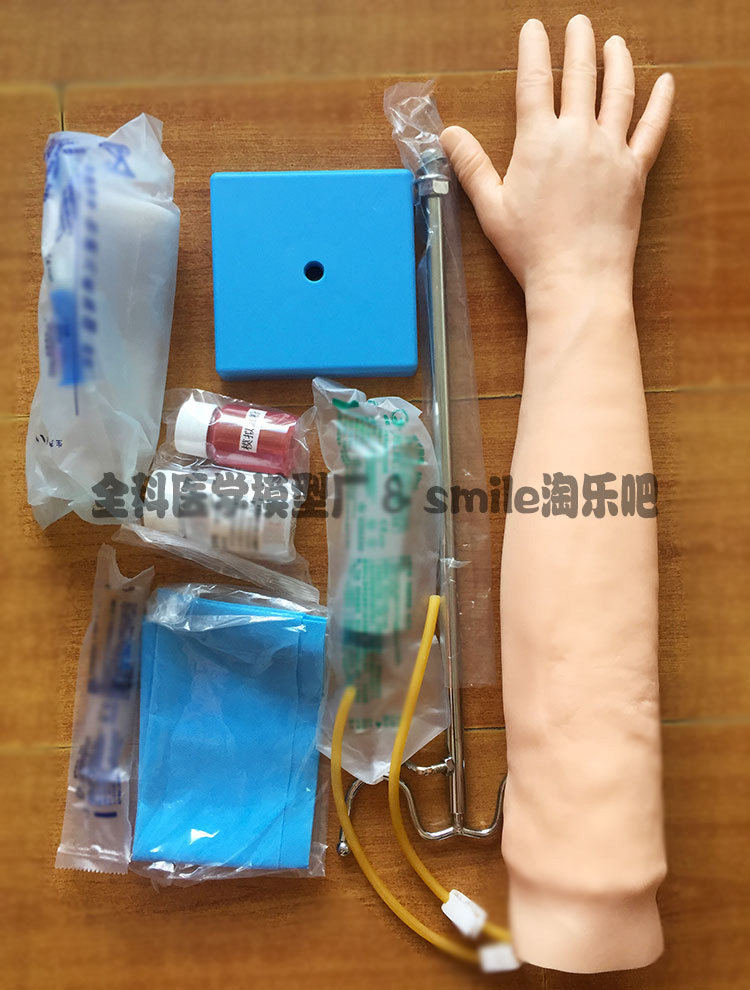 静脉穿刺手臂注射训练模型手背输液模具模拟打针血管抽血护理练习