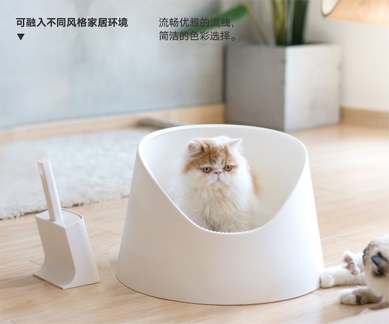 Pidan mèo mở nhà vệ sinh một lớp cực lớn hộp xả rác khép kín chống văng mèo cát chậu mèo cung cấp - Cat / Dog Beauty & Cleaning Supplies lược inox chải lông chó