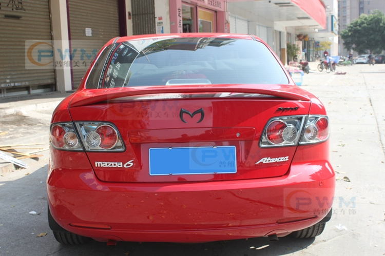 03-15 Mazda 6 cánh đuôi Ma Liuding cánh gió Ngựa 6 đuôi coupe sơn mài đuôi ABS - Sopida trên