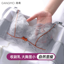 Nursing bra Gathered during pregnancy Anti-sagging maternity underwear postpartum large size feeding bra Summer special thin section