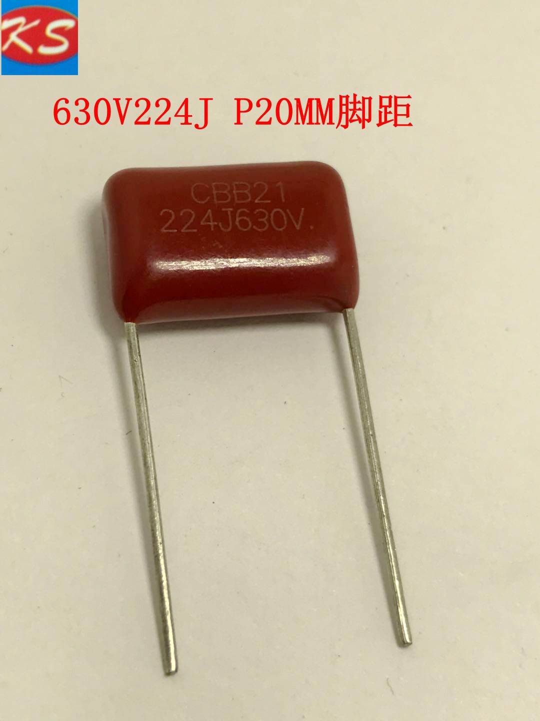 Metal Film Capacitor 630V224J 0 22UF P20MM Foot Pitch CBB224J630V Brand New Straight Shot