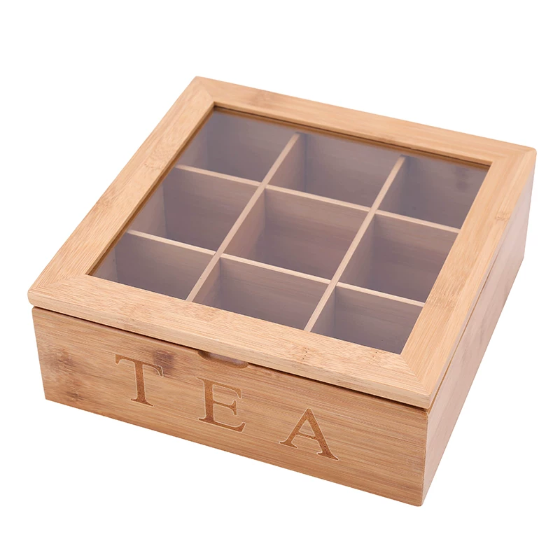 Tea, coffee wooden storage box, storage system