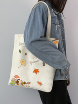 Office worker handbag net red and beautiful with zipped canvas bag small crowd design feeling out of pocket handbag handbag