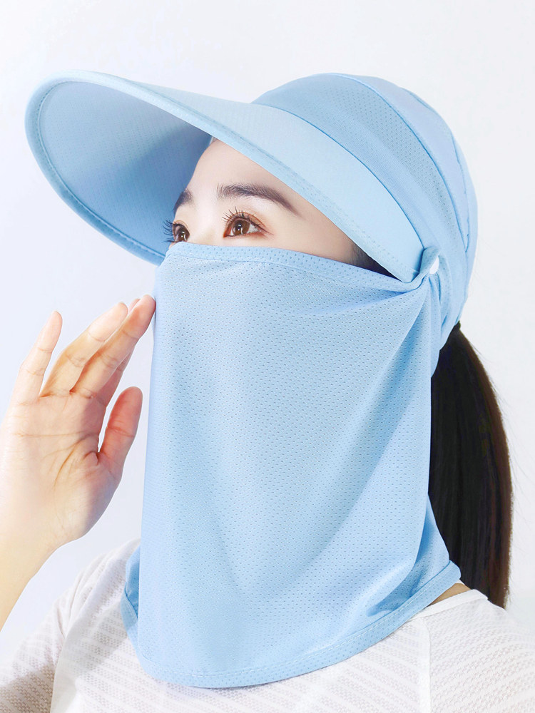 Bicycling sunscreen woman sunscreen resistant to UV2021 new ice veil shade full face shade summer