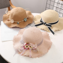 Sun hat womens children ultralight sunscreen hat light 3 year old girl 2 years old baby two-year-old sun hat big eave 3 years old