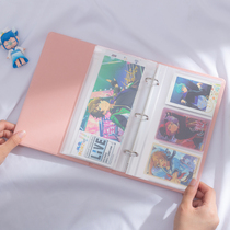 Postcard Hand-coloured paper containing album Love Bean Album Small Card Banknotes Collection Album 3 Inch Stamps Card Booklet