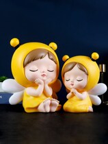 Face value high deposit money pot 2022 New ins and wind nets Red children little girl anti-fall savings pot living-room swing piece