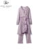 Sweetmommy Nhật Bản phụ nữ mang thai giam giữ tại nhà dịch vụ đồ ngủ cotton 3 mảnh quần culottes cho con bú bộ sưu tập mùa xuân và mùa hè - Giải trí mặc / Mum mặc Giải trí mặc / Mum mặc