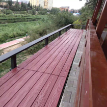 Cement wood-like flooring corridor stepping river-like wood-like cement paving mold