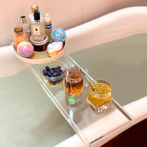 Acrylic Bath Bath Rack Shelf Room Accessing Bath SPA Deposit Light Luxury Clean Tray