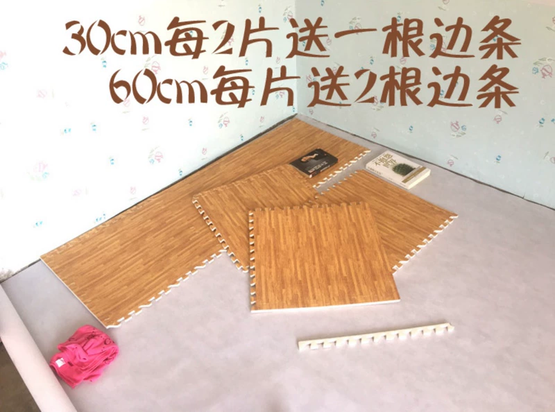 thảm Gỗ bọt 60x60 khảm lớn mat con leo pad dày tatami mat mat sàn khâu - Thảm sàn tấm trải sàn pvc loại mỏng