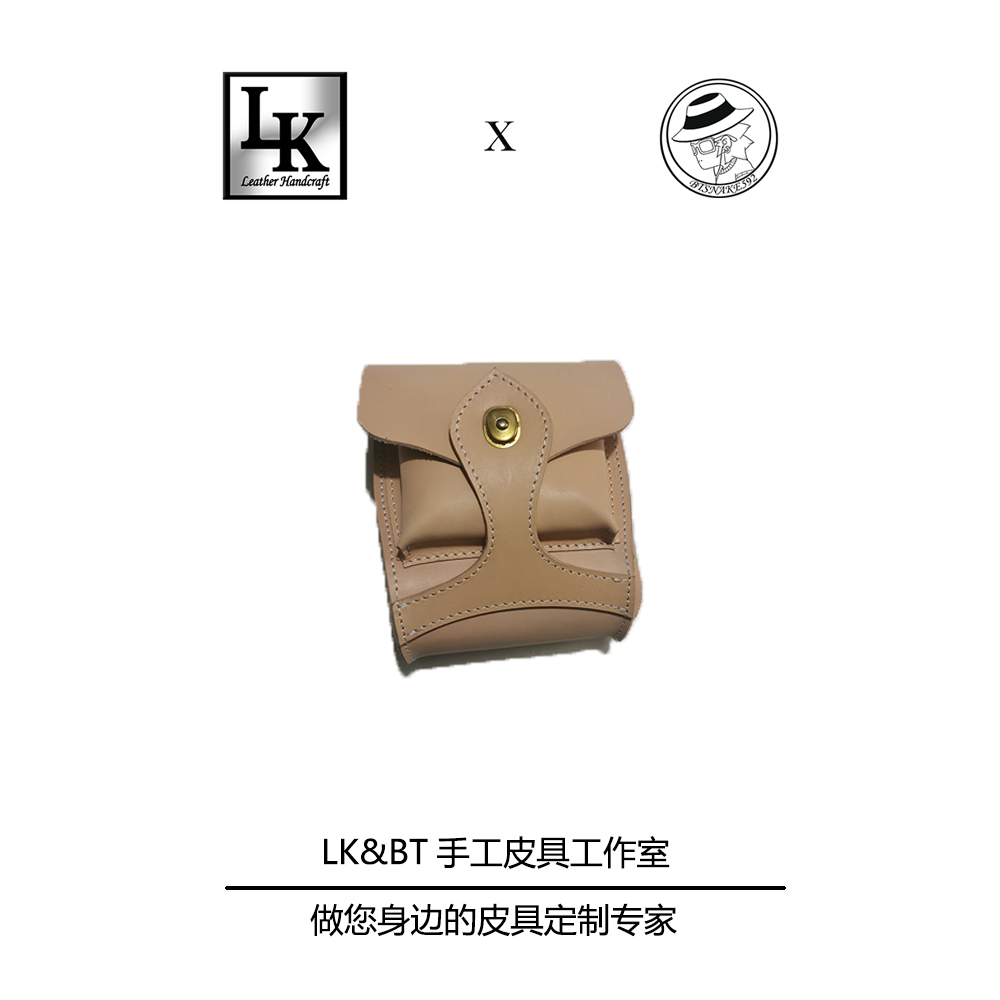 LK-YB175 handmade leather with DIY drawings Type of locomotive Purse Pockets Individuality Purse-free 1mm Bull Card With Decapitated